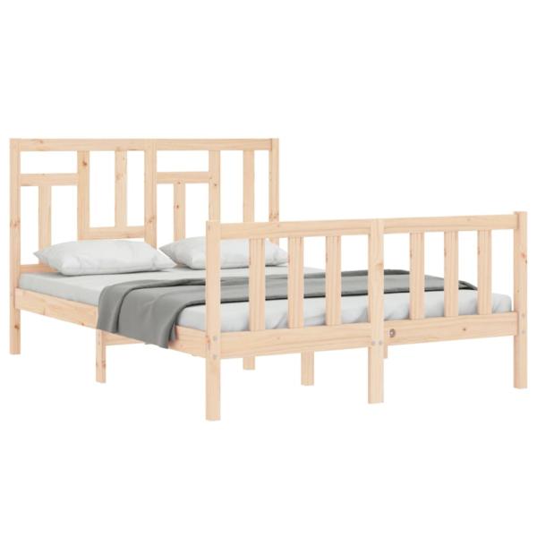 Massivholzbett ohne Matratze 140x190 cm Kiefernholz