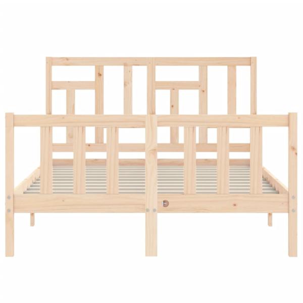 Massivholzbett ohne Matratze 140x190 cm Kiefernholz