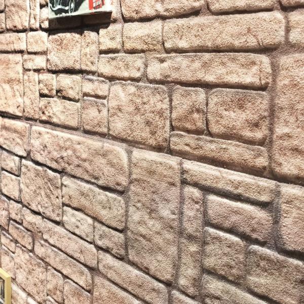 3D-Wandpaneele 10 Stk. Beige Backstein-Optik EPS