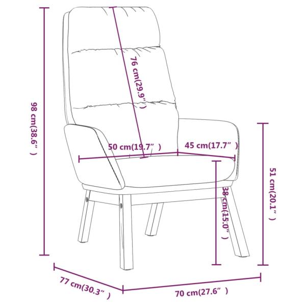 Relaxsessel mit Hocker Schwarz Stoff