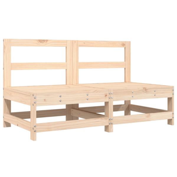 8-tlg. Garten-Lounge-Set Massivholz Kiefer