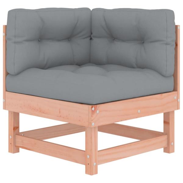 7-tlg. Garten-Lounge-Set mit Kissen Massivholz Douglasie