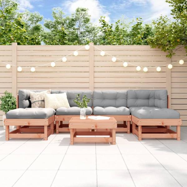 ARDEBO.de - 7-tlg. Garten-Lounge-Set Massivholz Douglasie