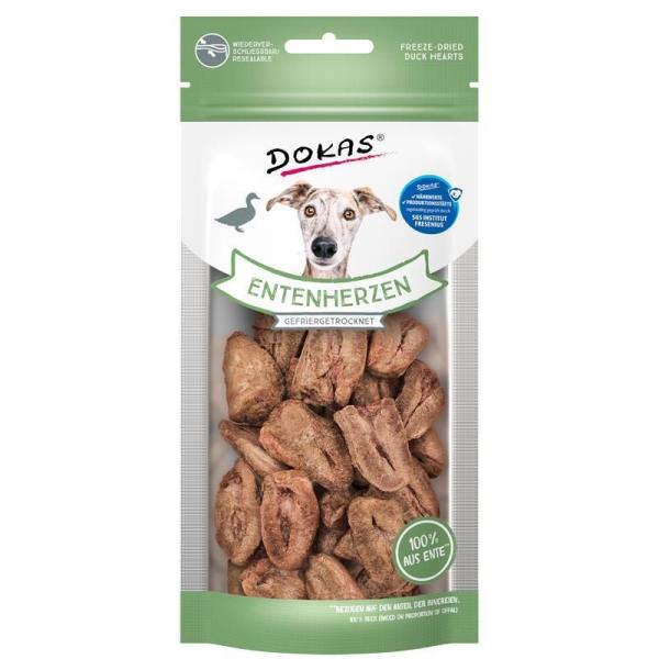 ARDEBO.de Dokas Dog Entenherzen gefriergetrocknet 22g