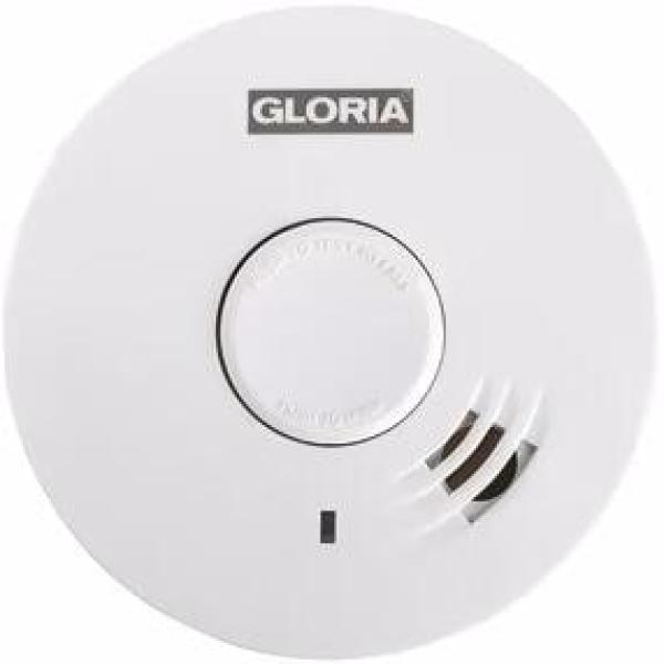 ARDEBO.de Gloria RC-10 Rauchmelder, Lithium Batterie, Hush Funktion, 85dB(A), weiß (002518.0015)