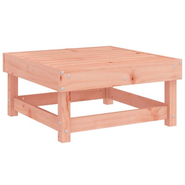 Gartenhocker mit Kissen Massivholz Douglasie