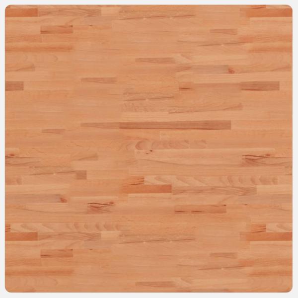Tischplatte 90x90x4 cm Quadratisch Massivholz Buche