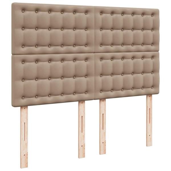 Ottoman-Bett mit Matratze Cappuccino-Braun 140x190cm Kunstleder