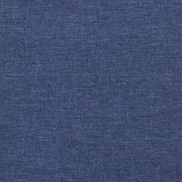 Boxspringbett mit Matratze Blau 100x200 cm Stoff