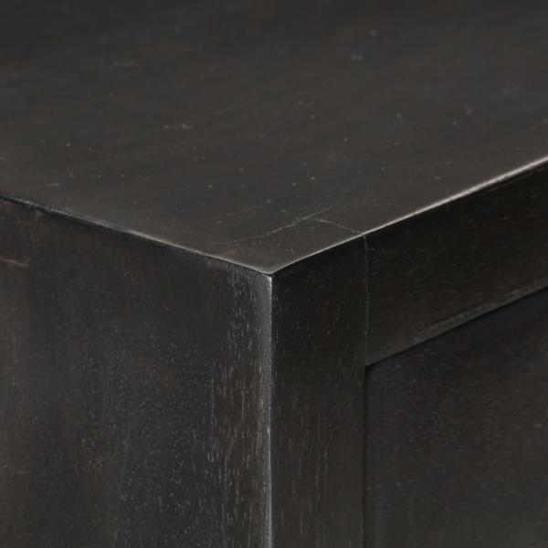 Schubladenschrank Schwarz Golden 45x30x105cm Mangoholz