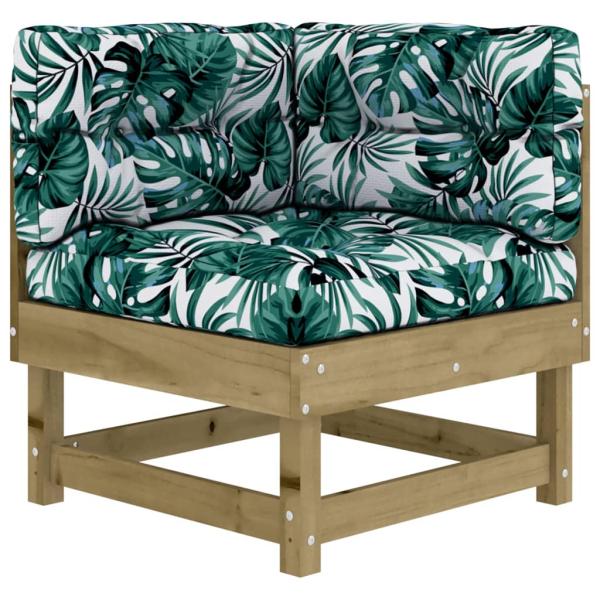 7-tlg. Garten-Lounge-Set mit Kissen Imprägniertes Kiefernholz