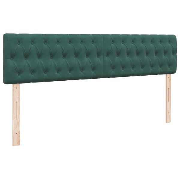 Ottoman-Bett mit Matratze Dunkelgrün 200x200 cm Samt