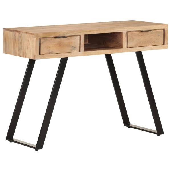 ARDEBO.de - Schreibtisch 107x45x79 cm Massivholz Akazie Lebendige Kanten