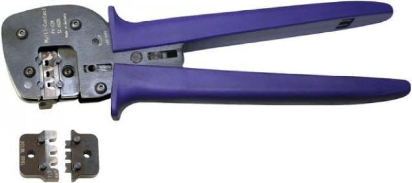 ARDEBO.de Stäubli CRIMPING PLIERS MC4 (2,5mm²/4mm²/6mm²) PV-CZM-19100 mit Crimpeinsatz für MC4 (32.6020-19100)