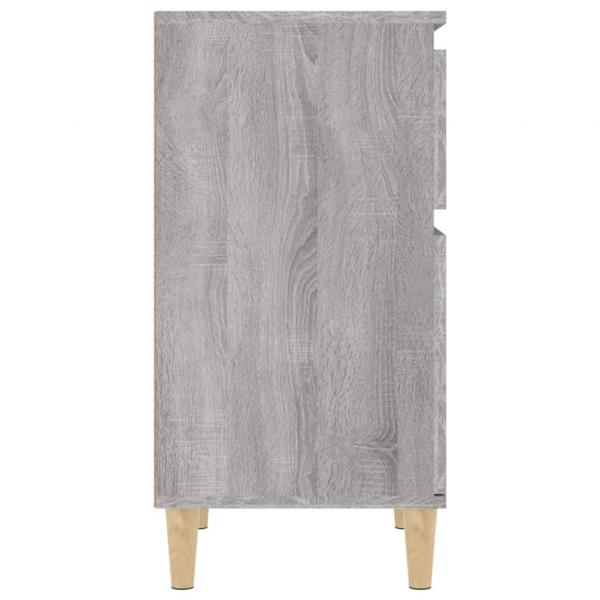Nachttische 2 Stk. Grau Sonoma 40x35x70 cm
