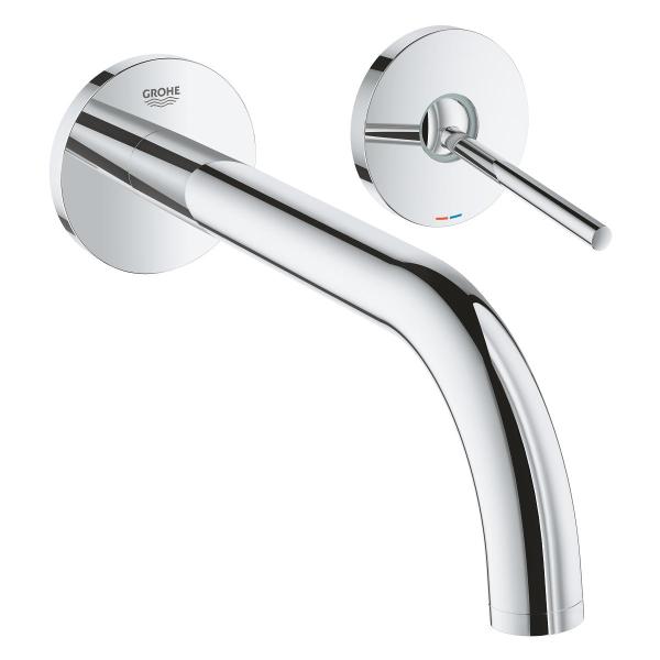 ARDEBO.de GROHE Atrio 2-Loch-Waschtischbatterie, Wandmontage, EcoJoy, chrom (19918003)