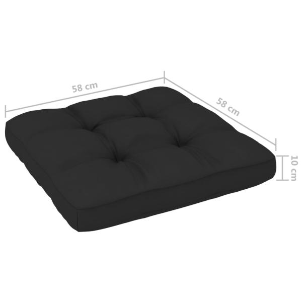 4-tlg. Paletten-Lounge-Set mit Kissen Imprägniertes Kiefernholz