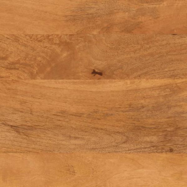 3-tlg. Badschrank-Set Braun und Schwarz Massivholz Mango