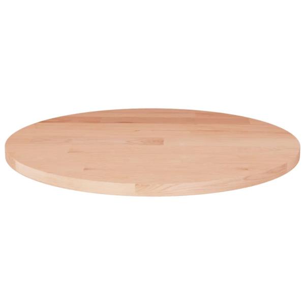 ARDEBO.de - Runde Tischplatte Ø30x1,5 cm Unbehandeltes Massivholz Eiche