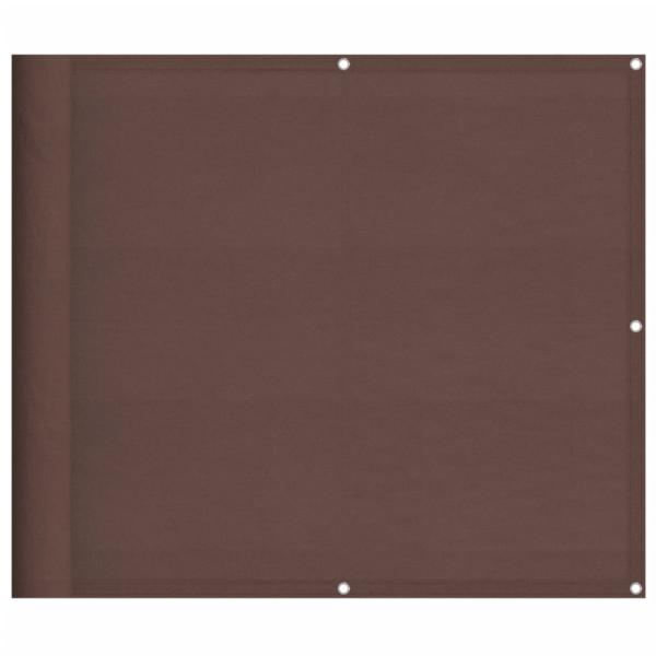Balkon-Sichtschutz Braun 90x1000 cm 100 % Polyester-Oxford