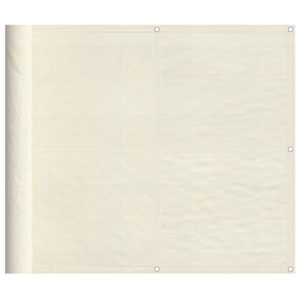 Balkon-Sichtschutz Creme 90x700 cm 100 % Polyester-Oxford