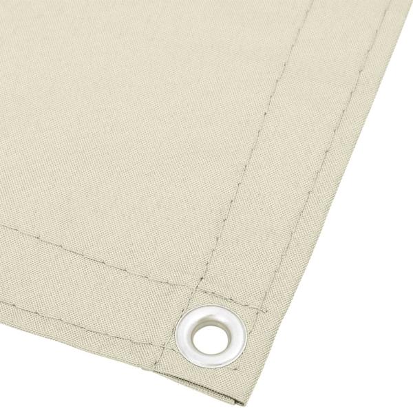 Balkon-Sichtschutz Creme 90x700 cm 100 % Polyester-Oxford