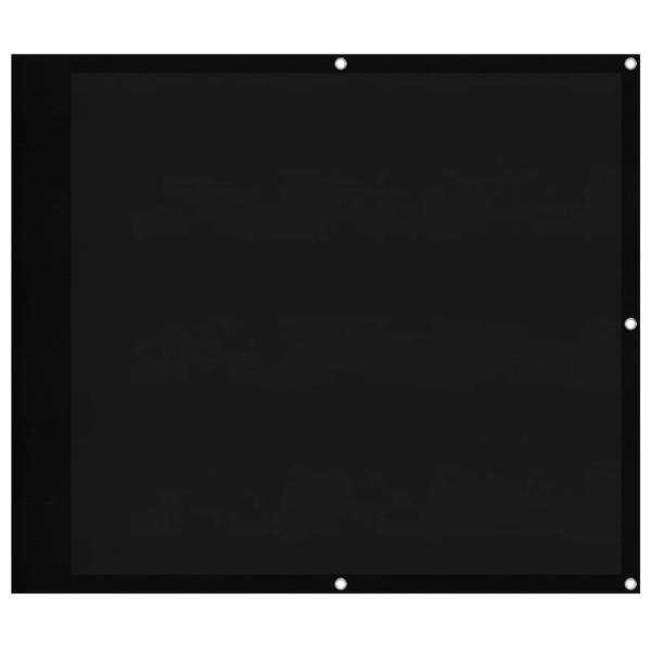Balkon-Sichtschutz Schwarz 90x1000 cm 100 % Polyester-Oxford