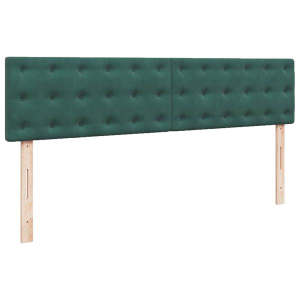 Ottoman-Bett mit Matratze Dunkelgrün 200x200 cm Samt