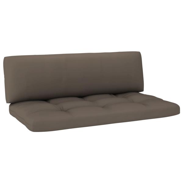 4-tlg. Paletten-Lounge-Set mit Kissen Imprägniertes Kiefernholz