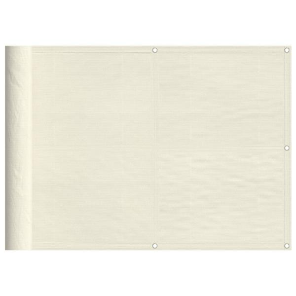 Balkon-Sichtschutz Creme 75x700 cm 100 % Polyester-Oxford