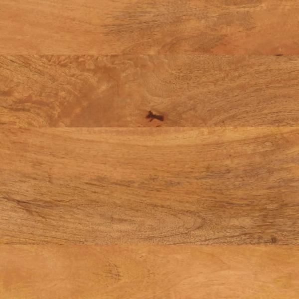 2-tlg. Badschrank-Set Braun und Schwarz Massivholz Mango