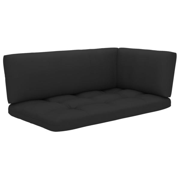 6-tlg. Paletten-Lounge-Set mit Kissen Imprägniertes Kiefernholz