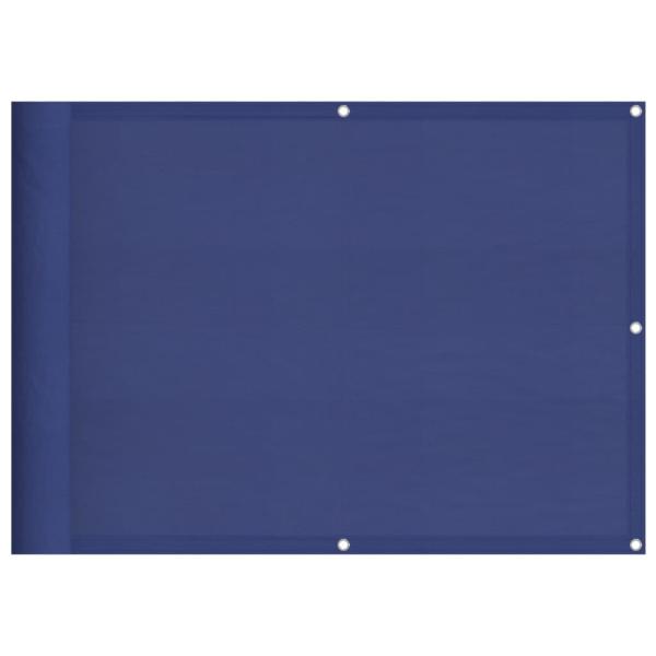 Balkon-Sichtschutz Blau 75x800 cm 100 % Polyester-Oxford