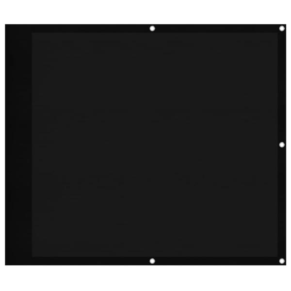 Balkon-Sichtschutz Schwarz 90x800 cm 100 % Polyester-Oxford