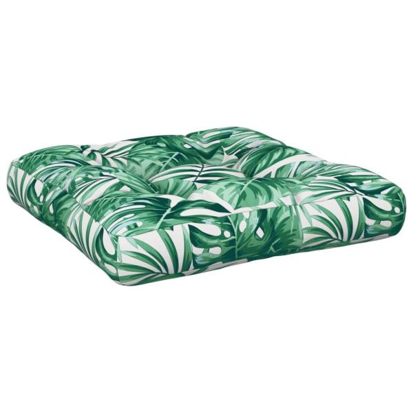 Palettenkissen Blattmuster 60x61,5x10 cm Stoff