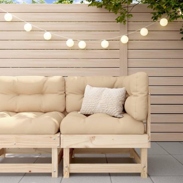 ARDEBO.de - Ecksofa mit Kissen Massivholz Kiefer