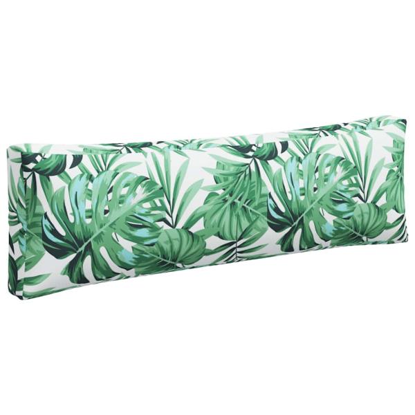 Palettenkissen 3-tlg. Blattmuster Stoff