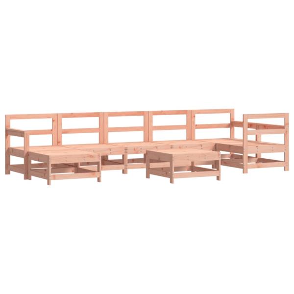 8-tlg. Garten-Lounge-Set Massivholz Douglasie