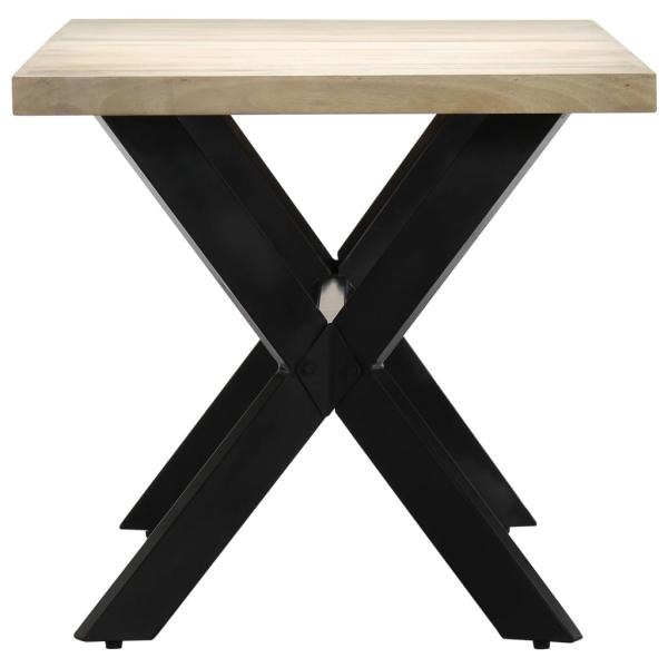Esstisch Weiß 160x80x75 cm Massivholz Mango