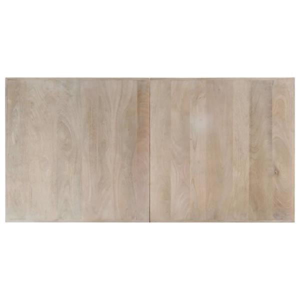 Esstisch Weiß 160x80x75 cm Massivholz Mango