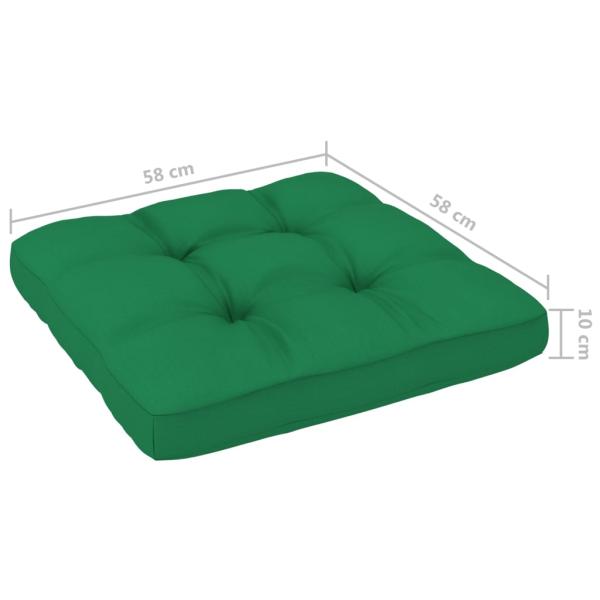 4-tlg. Paletten-Lounge-Set mit Kissen Imprägniertes Kiefernholz