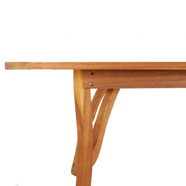 Gartentisch 200x90x75 cm Massivholz Akazie