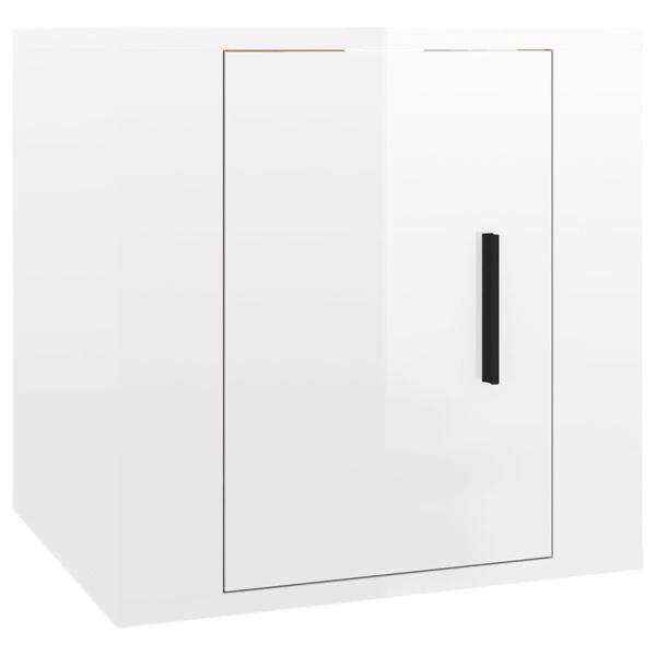 ARDEBO.de - 2-tlg. TV-Schrank-Set Hochglanz-Weiß Holzwerkstoff