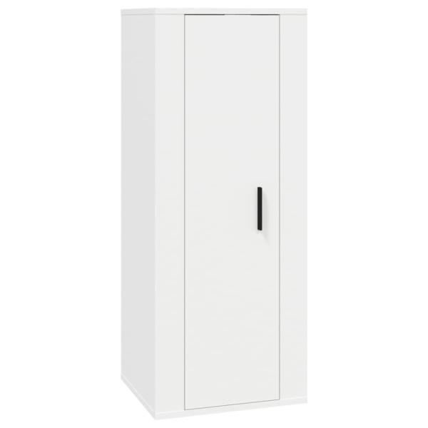 2-tlg. TV-Schrank-Set Weiß Holzwerkstoff