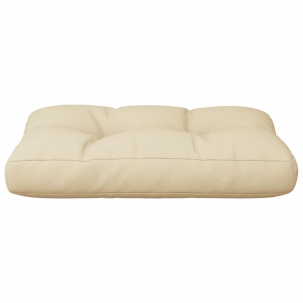 Palettenkissen Beige 60x40x12 cm Stoff