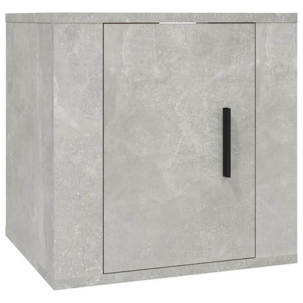 6-tlg. TV-Schrank-Set Betongrau Holzwerkstoff