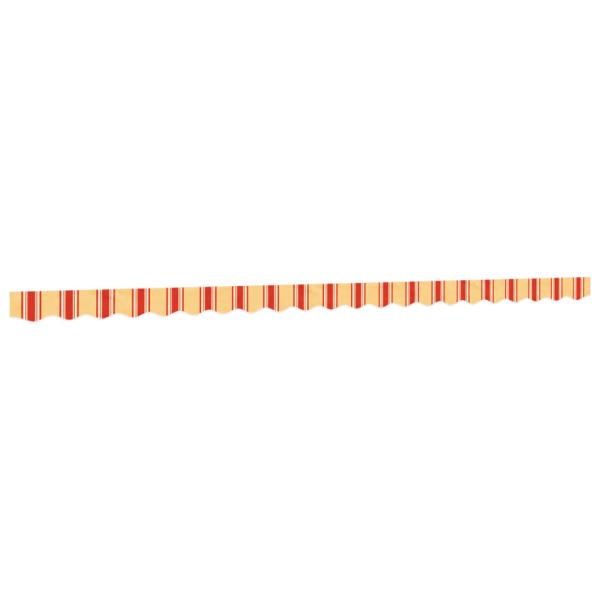 Markisenvolant Gelb und Orange Gestreift 5 m