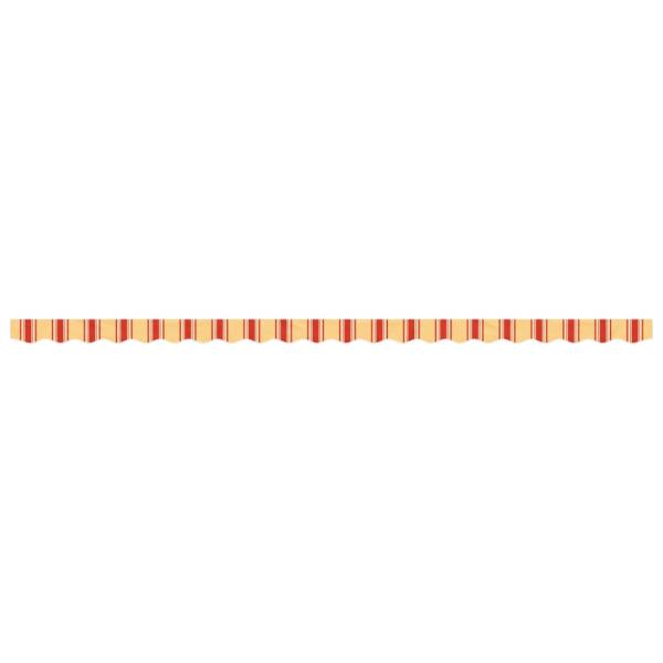 Markisenvolant Gelb und Orange Gestreift 5 m