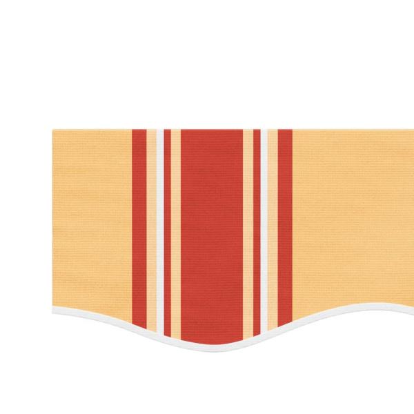 Markisenvolant Gelb und Orange Gestreift 5 m