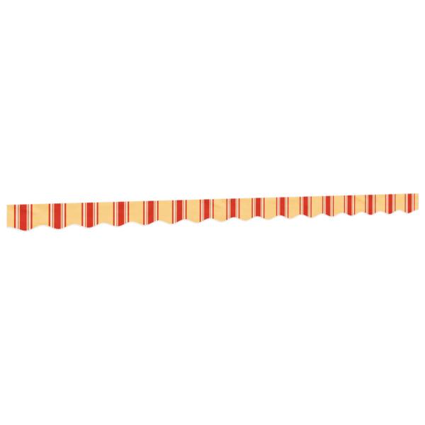 Markisenvolant Gelb und Orange Gestreift 4 m